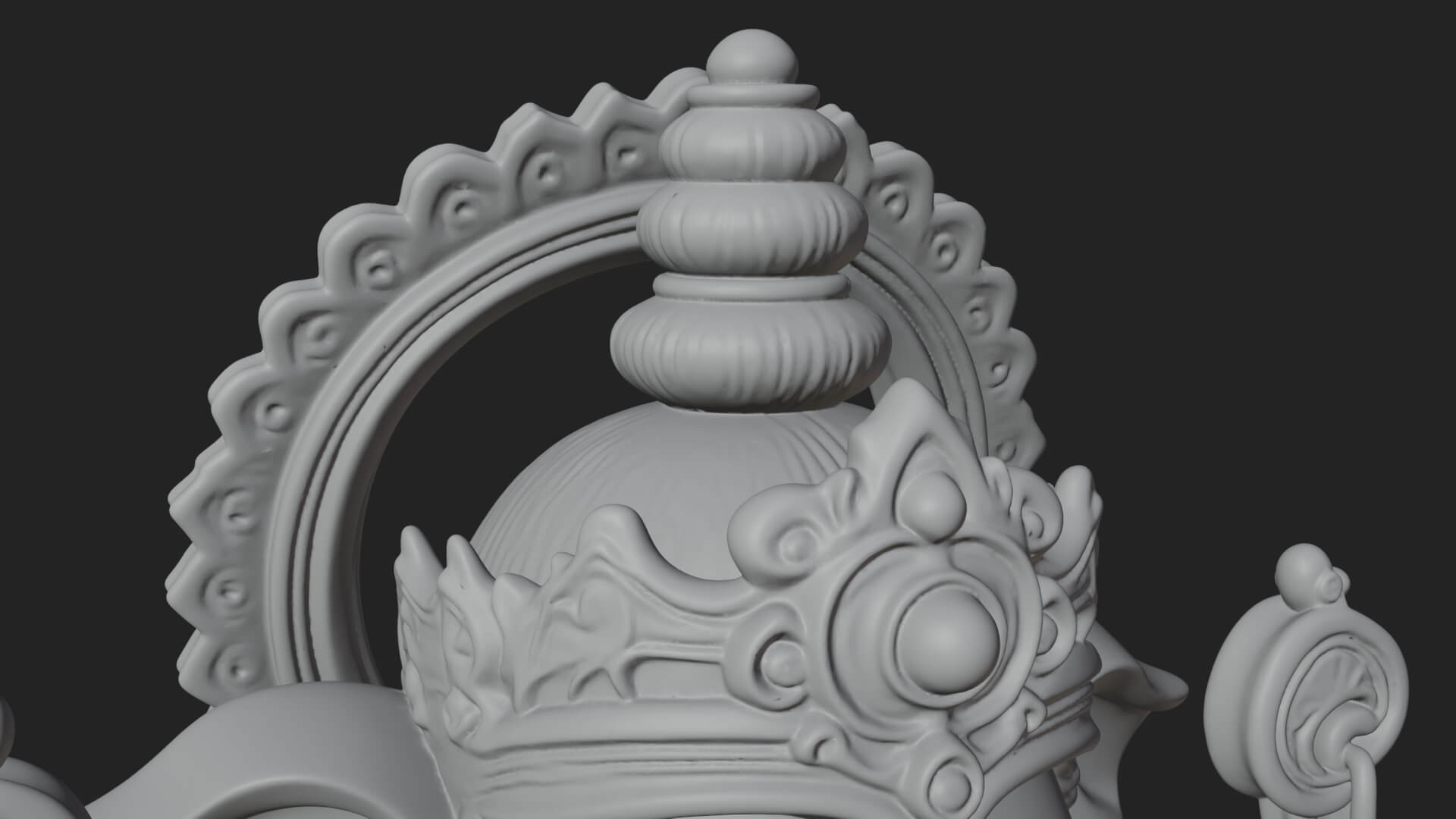 Ganesha Statue Design 13 3D Print Model 3D Model