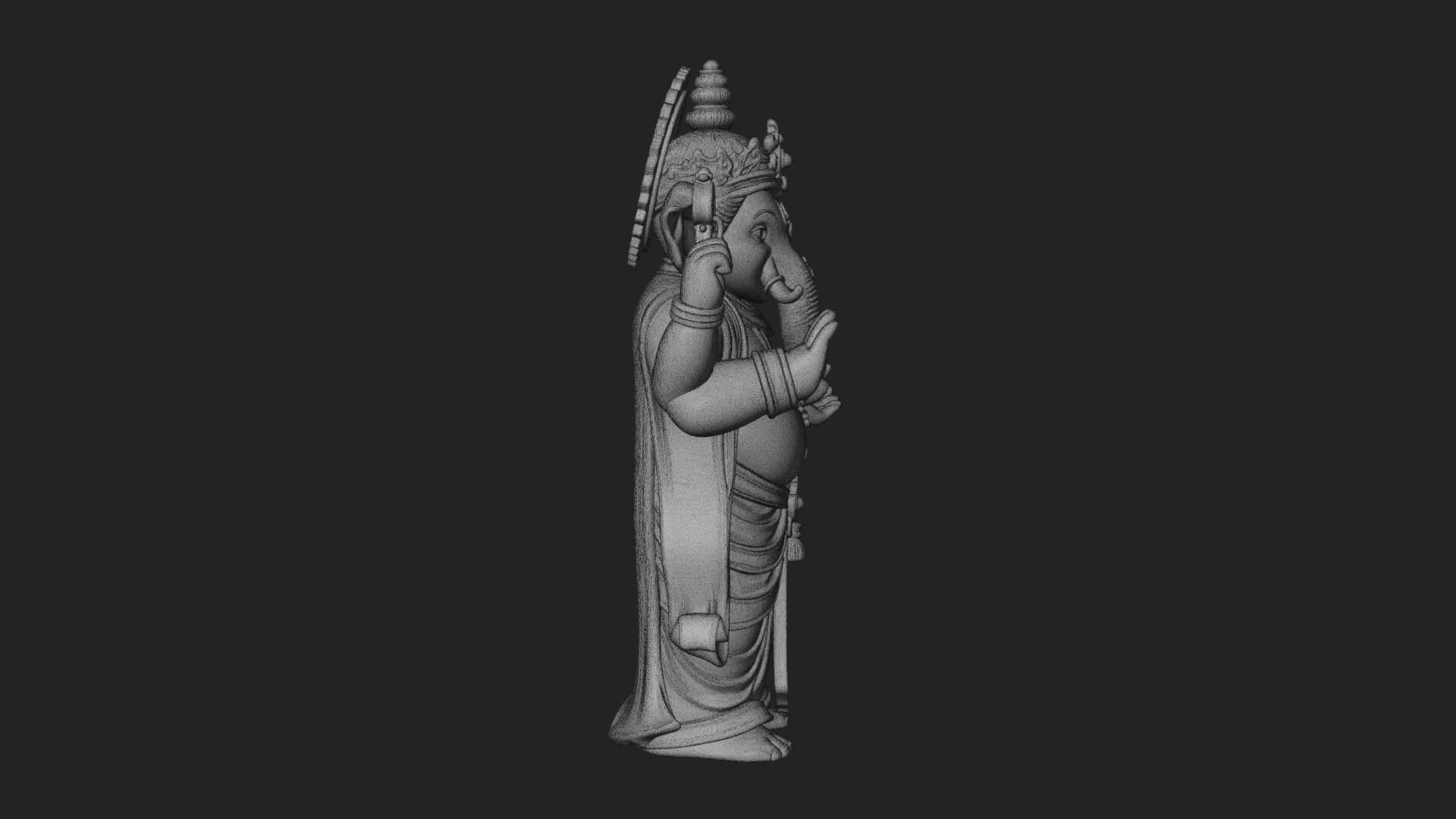 Ganesha Statue Design 13 3D Print Model 3D Model