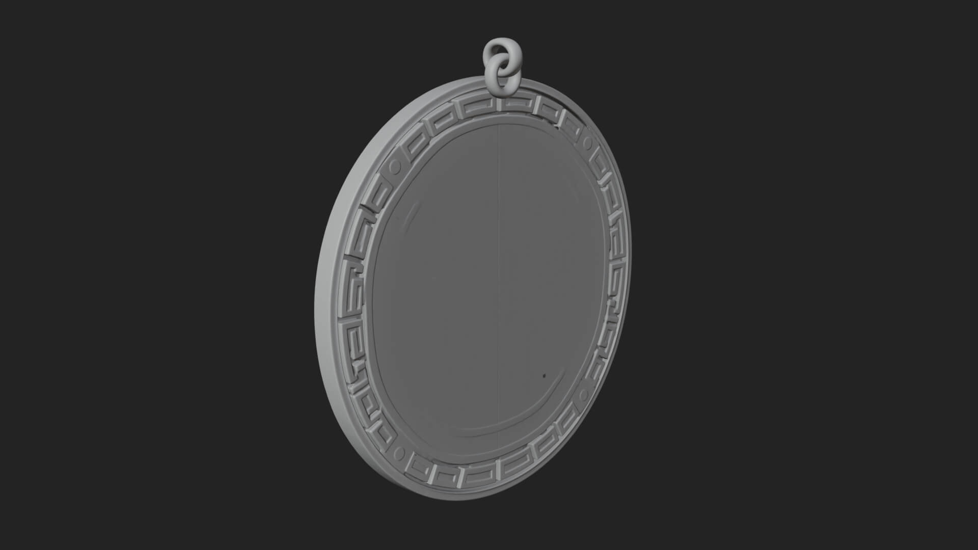 Gear Skull Oval Relief Plaque Design 4 3D Print Model 3D Model