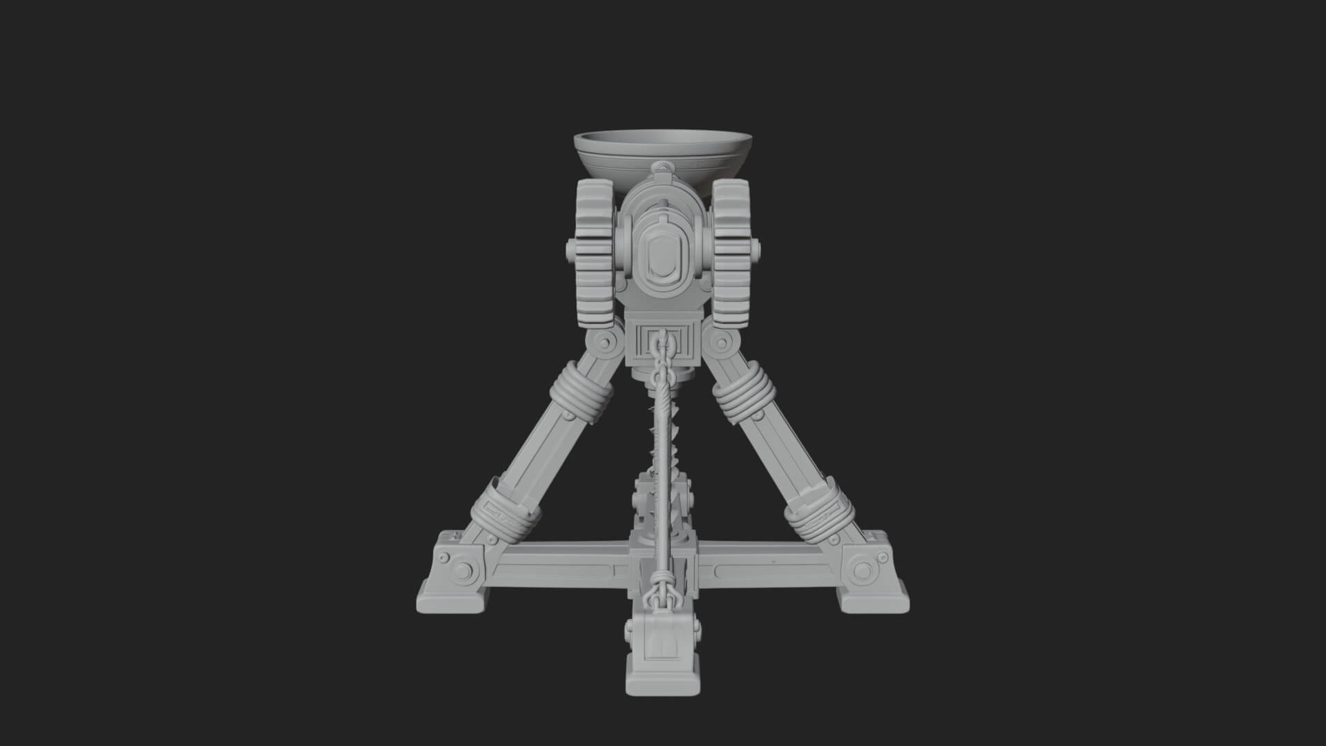 Geared Cup Launcher Model Design 1 3D Print Model 3D Model