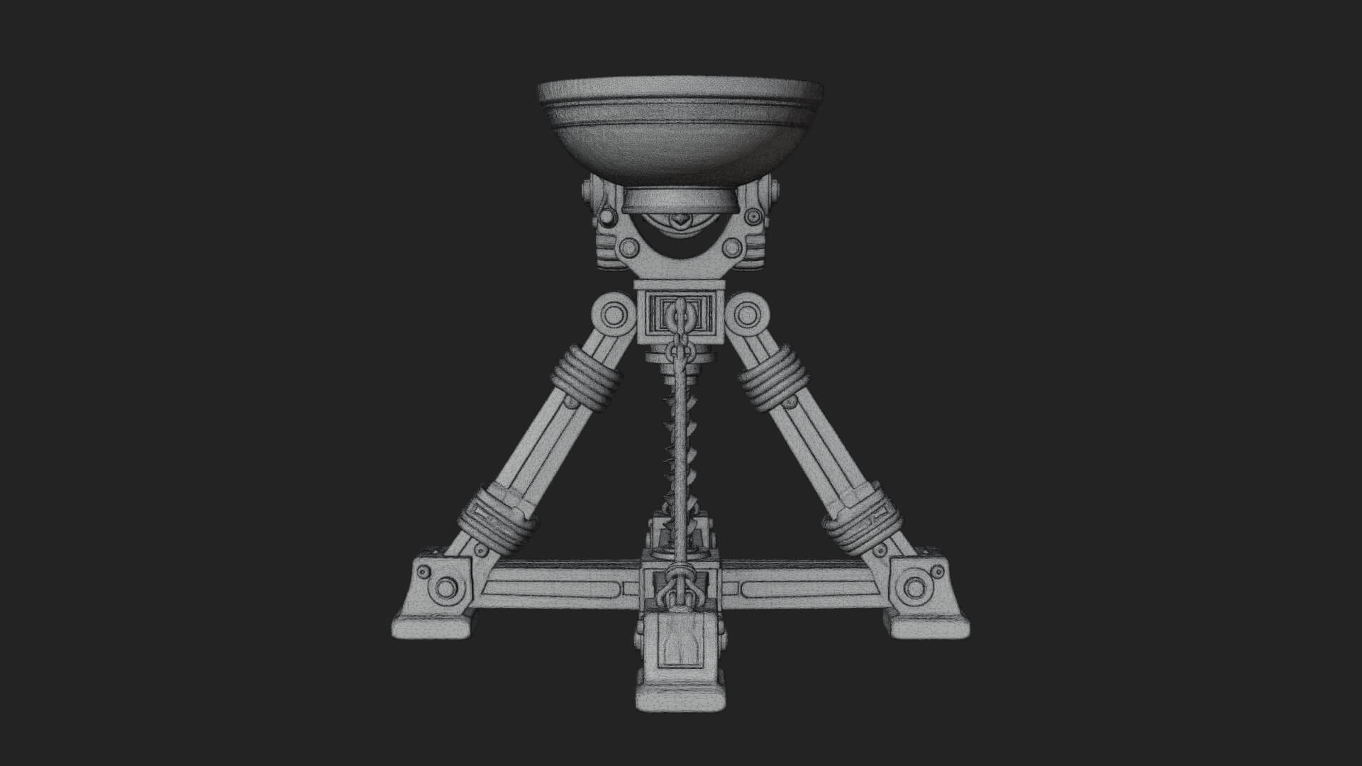 Geared Cup Launcher Model Design 1 3D Print Model 3D Model