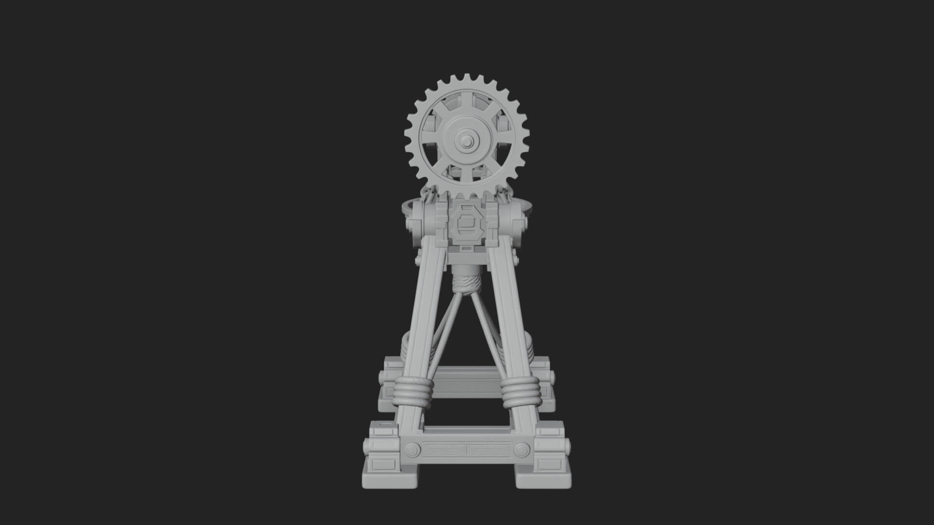 Geared Cup Launcher Model Design 2 3D Print Model 3D Model