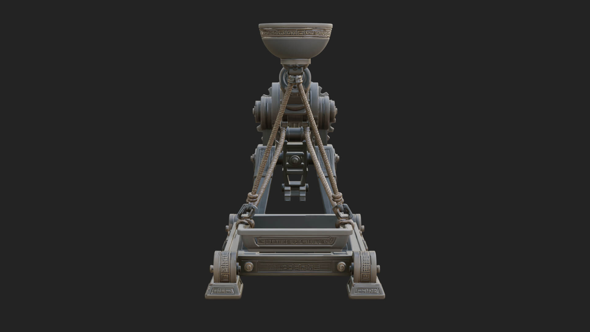 Geared Cup Launcher Model Design 3 3D Print Model 3D Model
