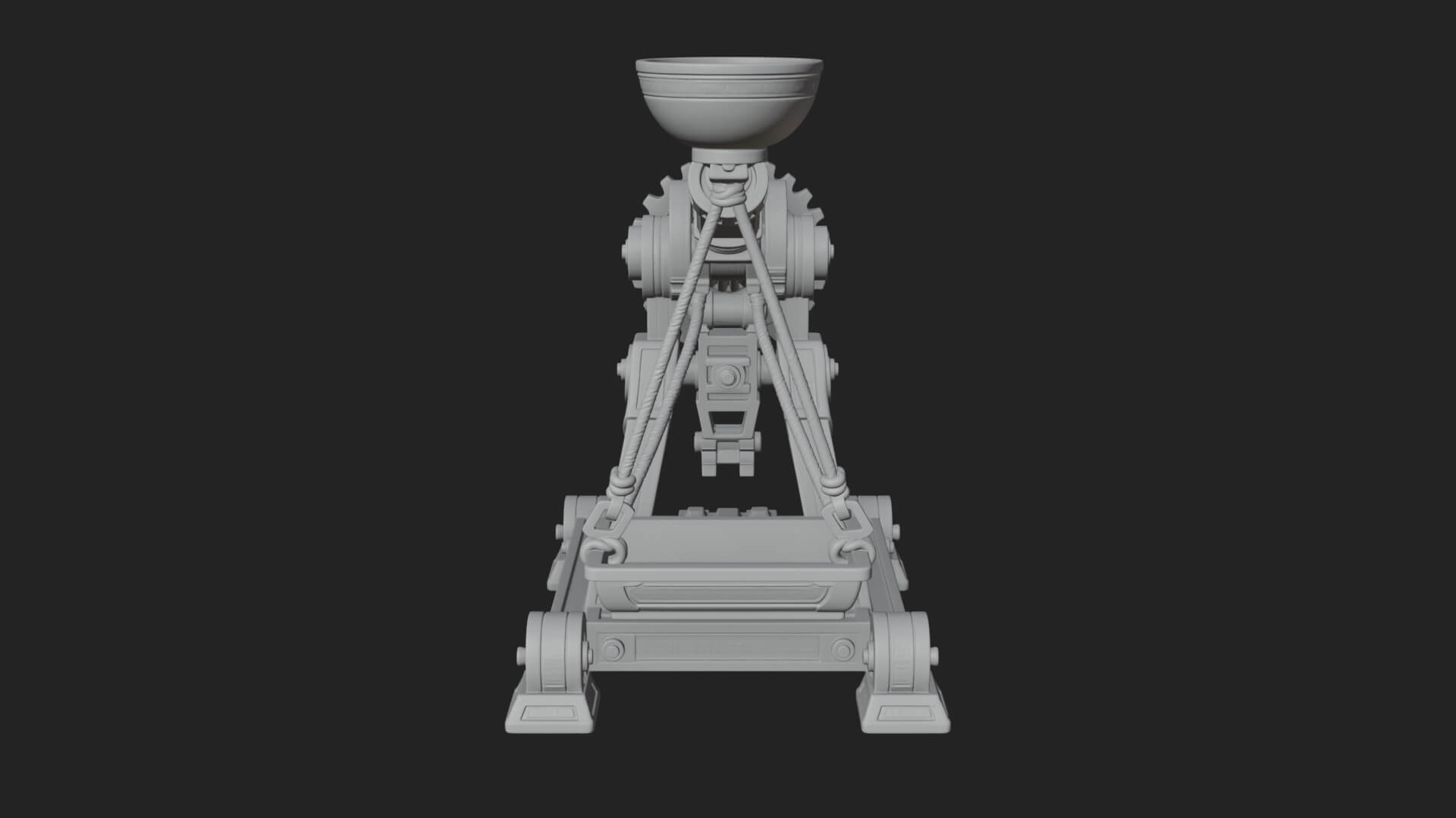 Geared Cup Launcher Model Design 3 3D Print Model 3D Model