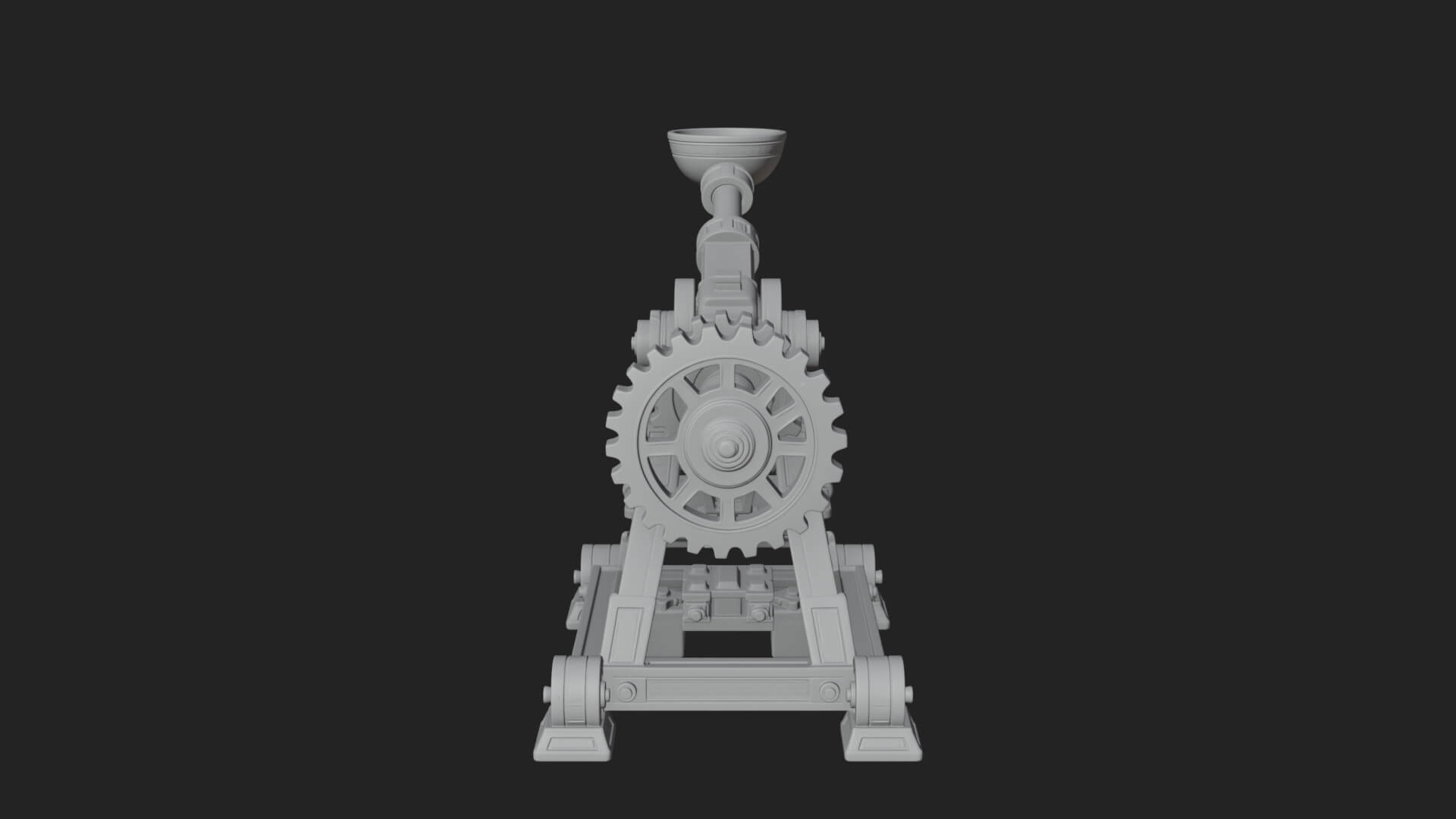 Geared Cup Launcher Model Design 3 3D Print Model 3D Model