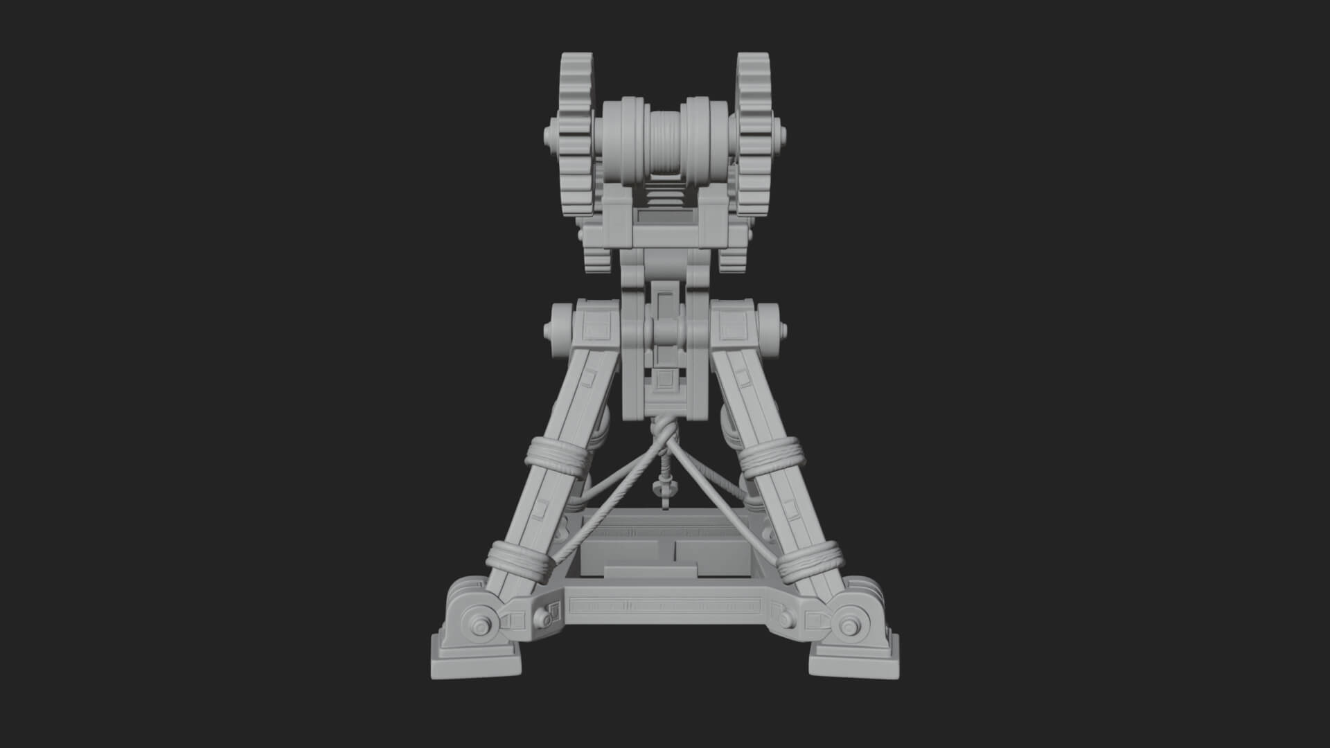 Geared Cup Launcher Model Design 4 3D Print Model 3D Model