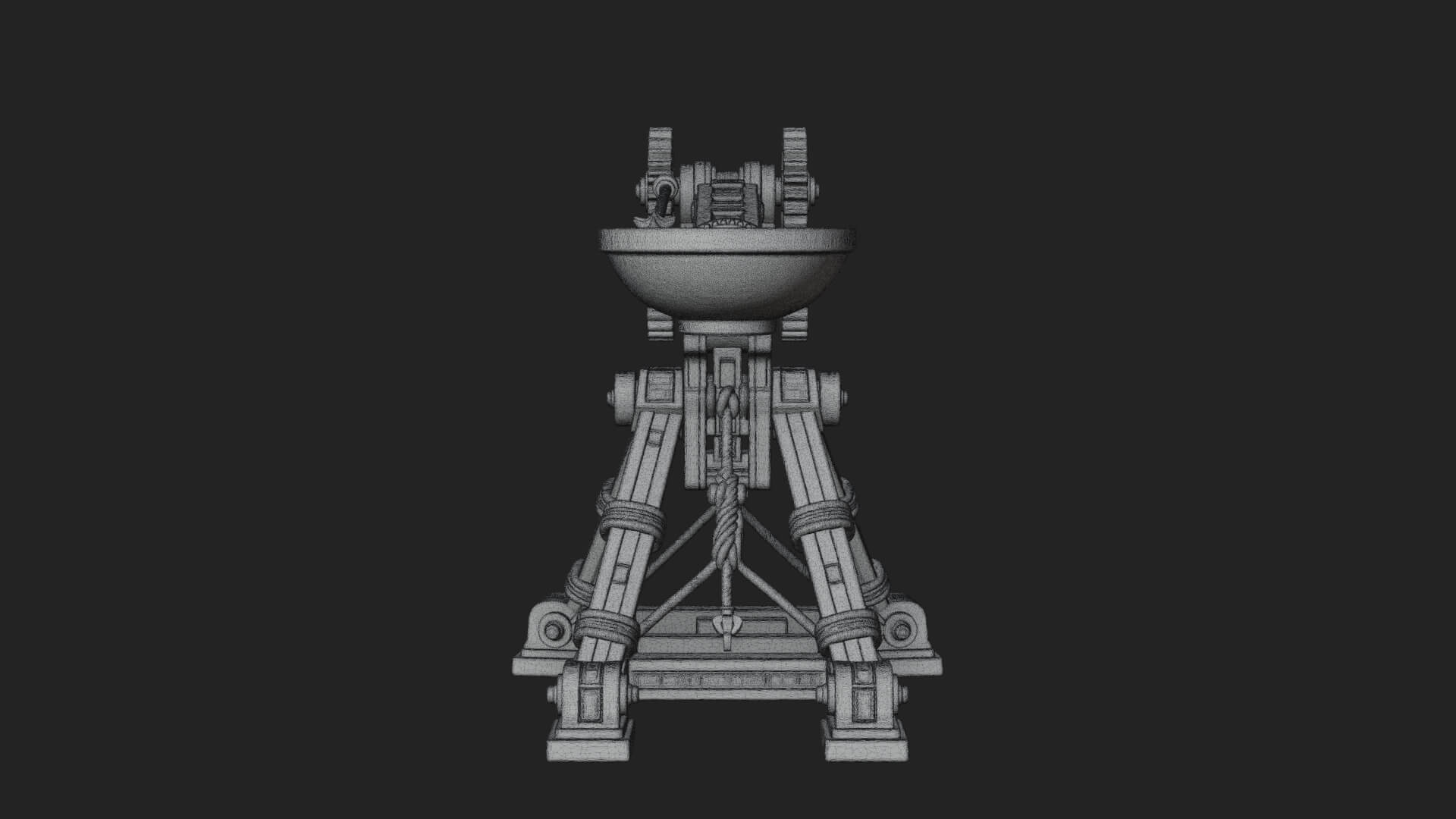 Geared Cup Launcher Model Design 4 3D Print Model 3D Model