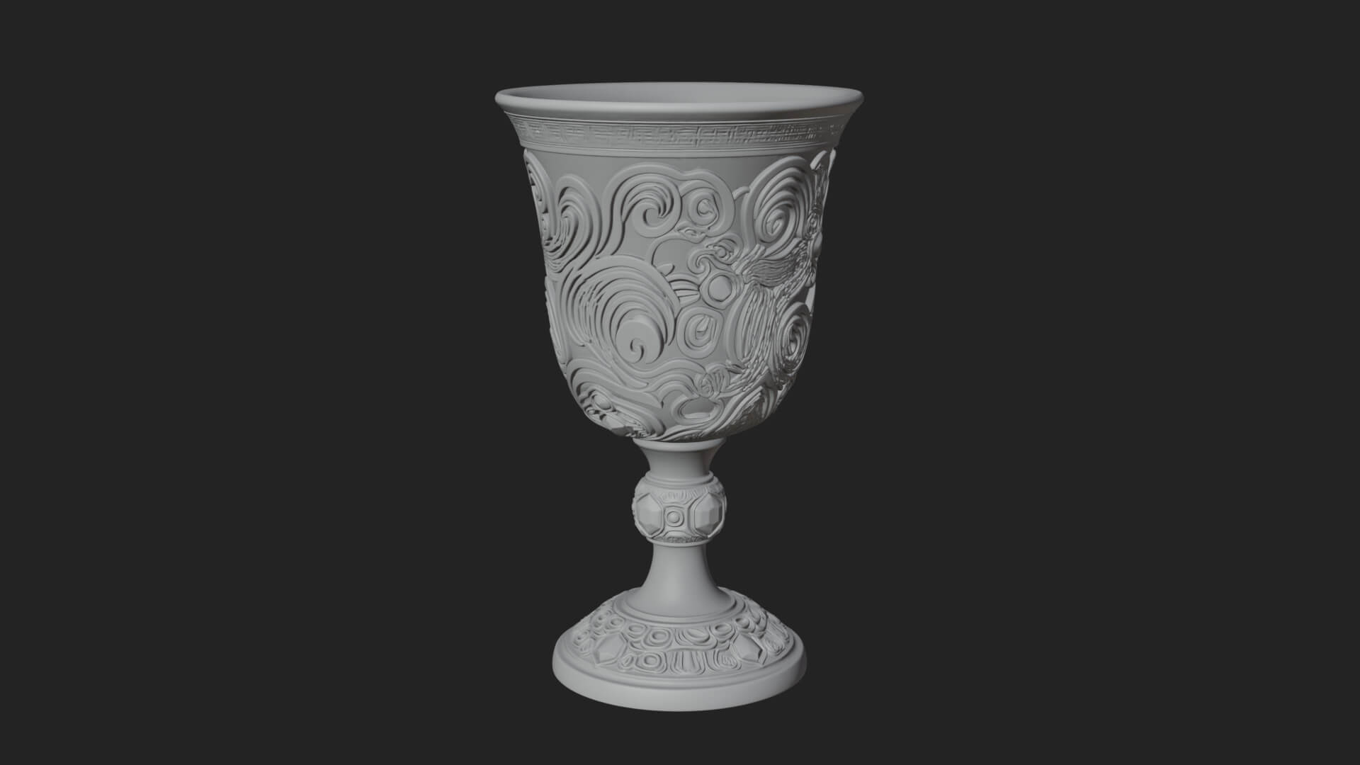 Gem Set Altar Chalice Model Design 5 3D Print Model 3D Model