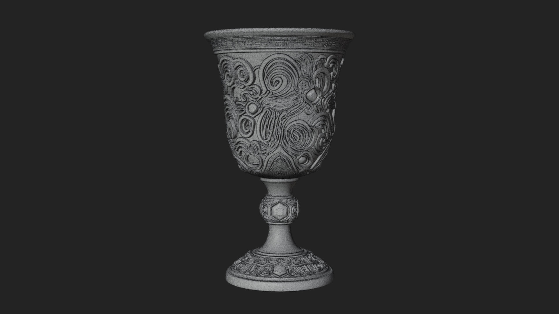Gem Set Altar Chalice Model Design 5 3D Print Model 3D Model
