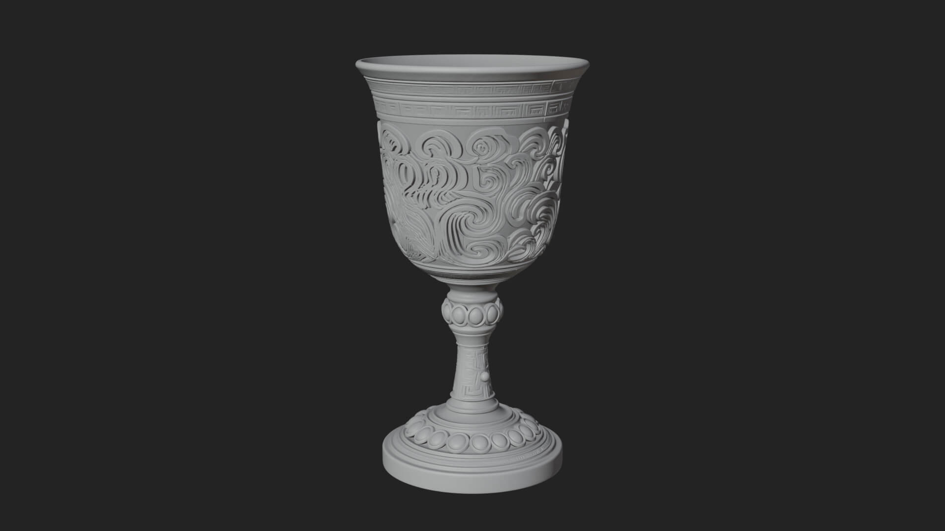 Gem Set Altar Chalice Model Design 6 3D Print Model 3D Model