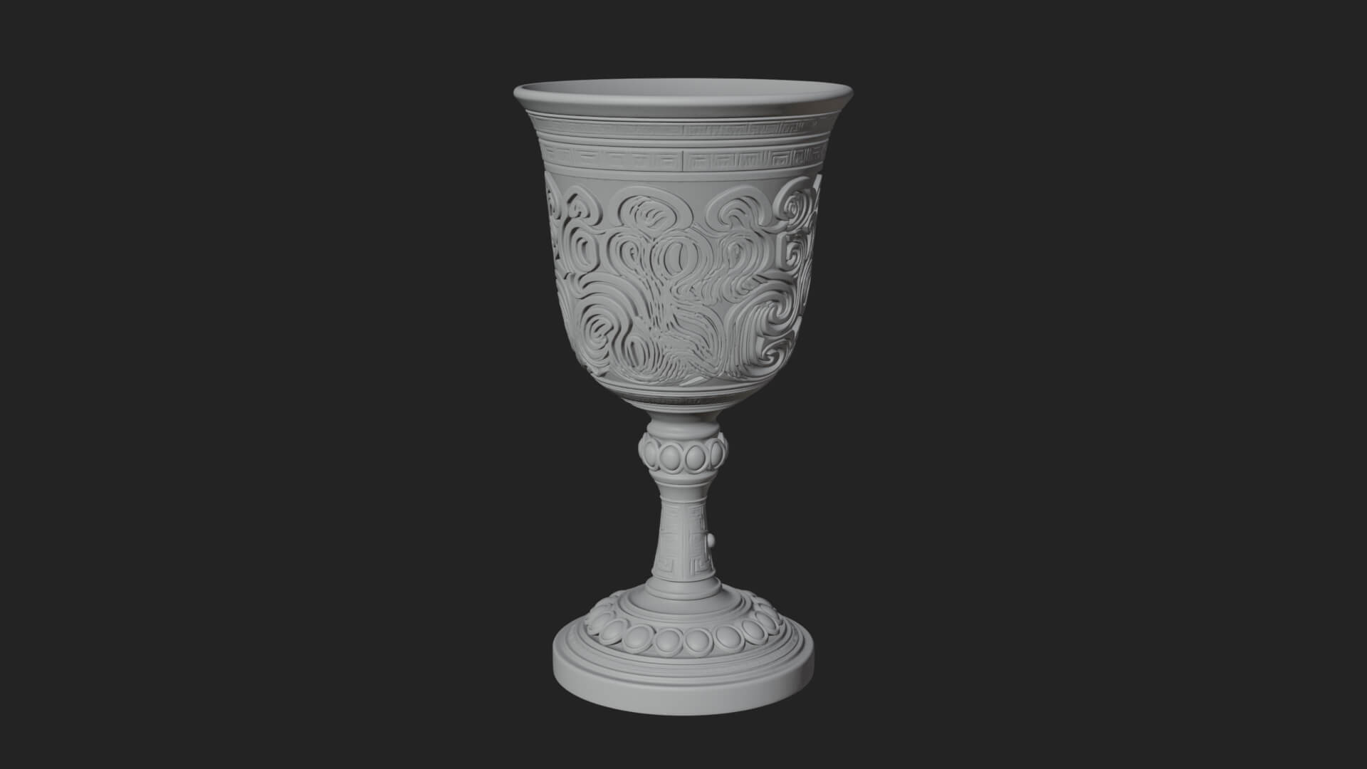 Gem Set Altar Chalice Model Design 6 3D Print Model 3D Model