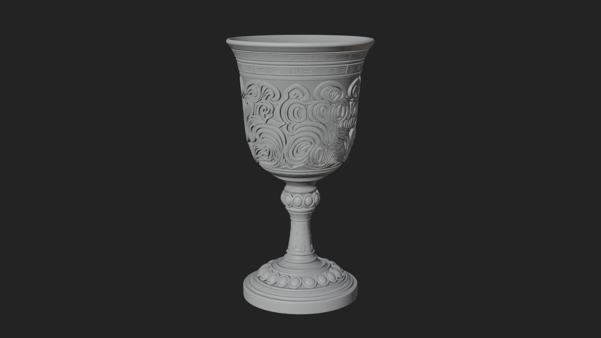 Gem Set Altar Chalice Model Design 6 3D Print Model 3D Model