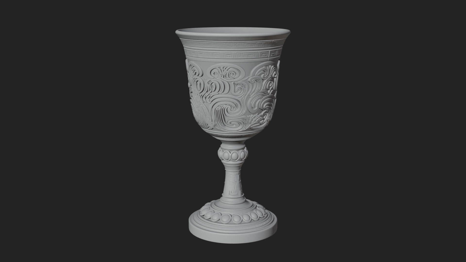 Gem Set Altar Chalice Model Design 6 3D Print Model 3D Model