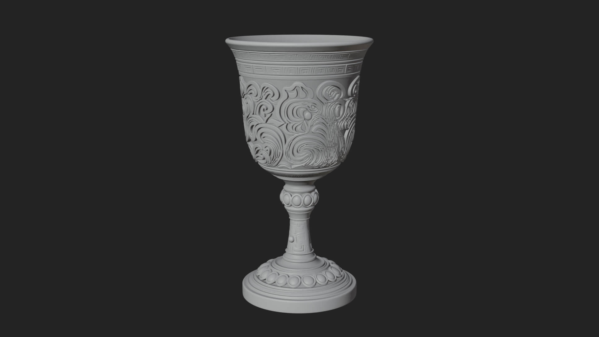 Gem Set Altar Chalice Model Design 6 3D Print Model 3D Model