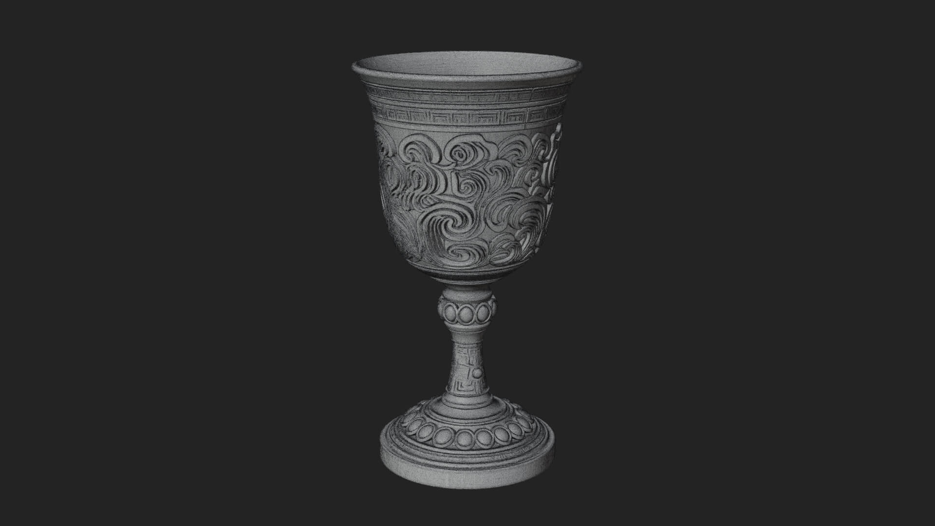 Gem Set Altar Chalice Model Design 6 3D Print Model 3D Model