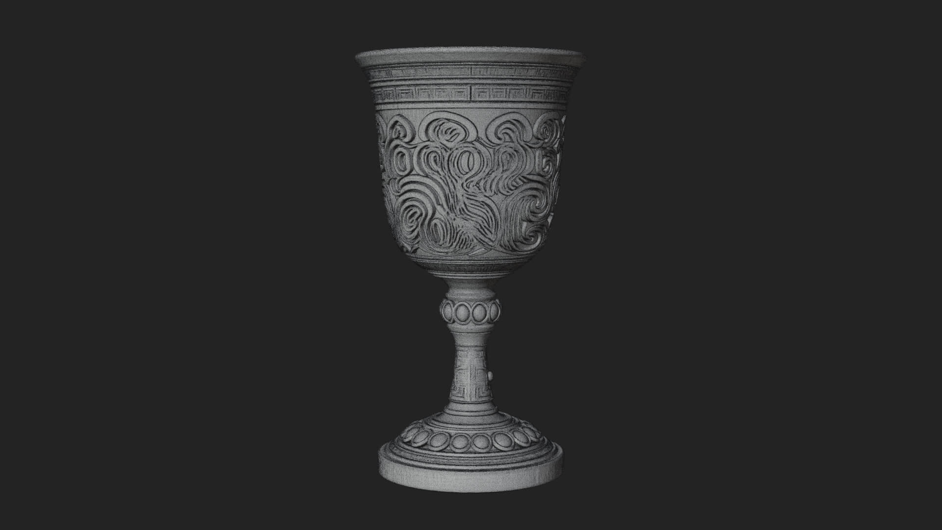 Gem Set Altar Chalice Model Design 6 3D Print Model 3D Model