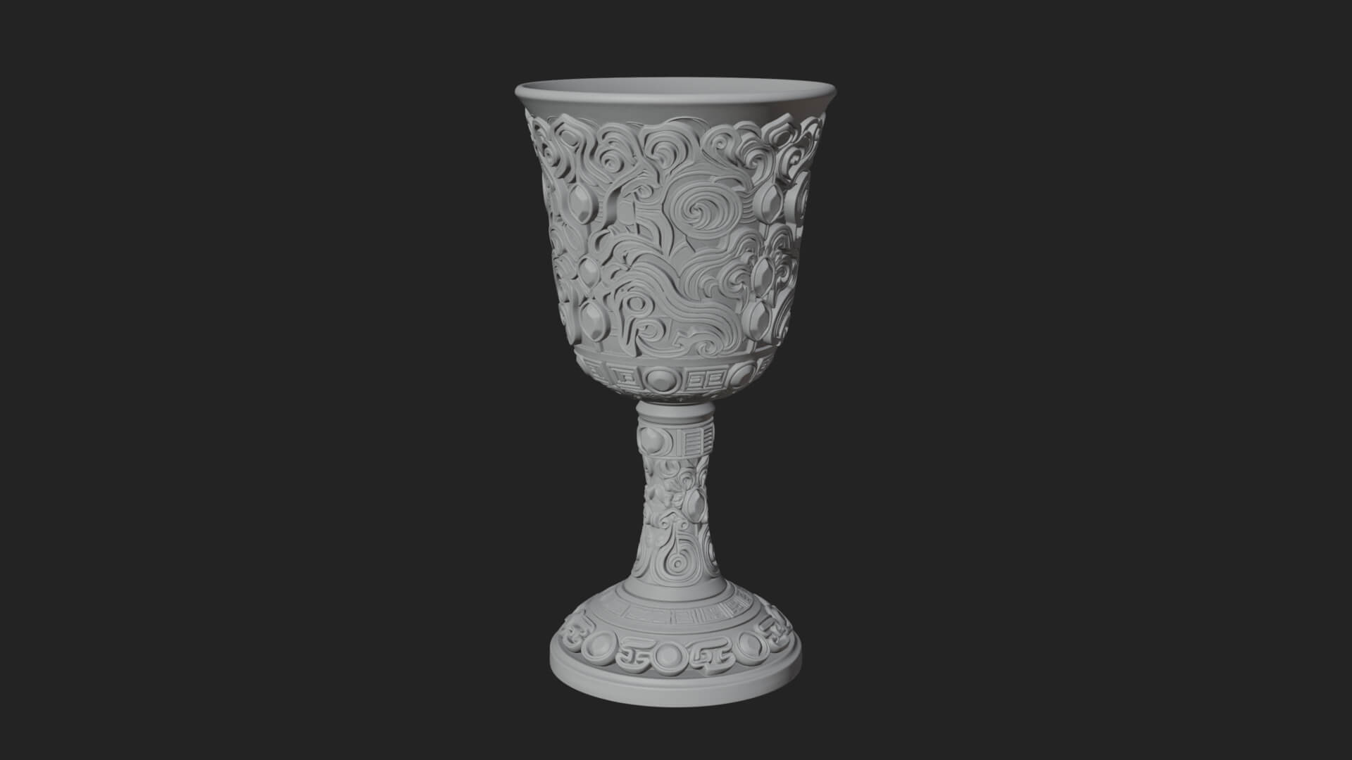 Gem Set Altar Chalice Model Design 7 3D Print Model 3D Model