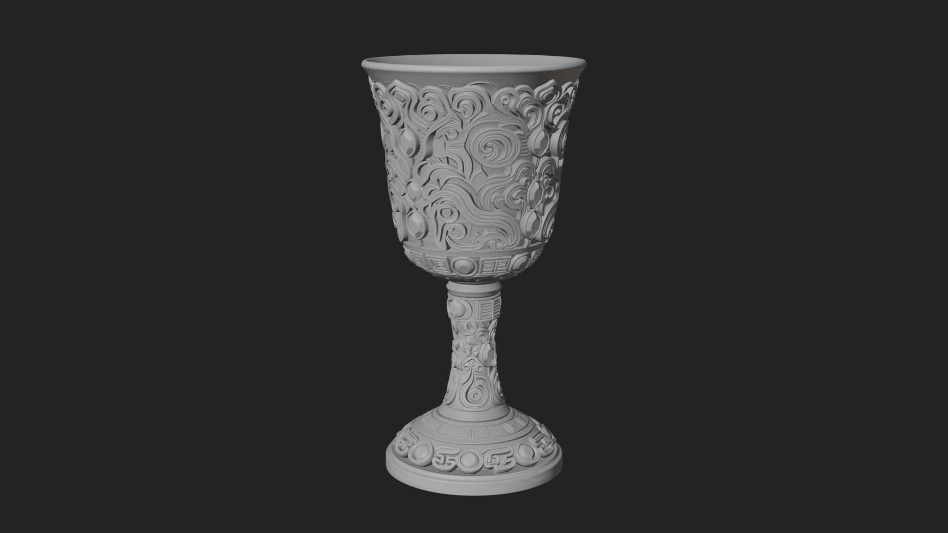 Gem Set Altar Chalice Model Design 7 3D Print Model 3D Model