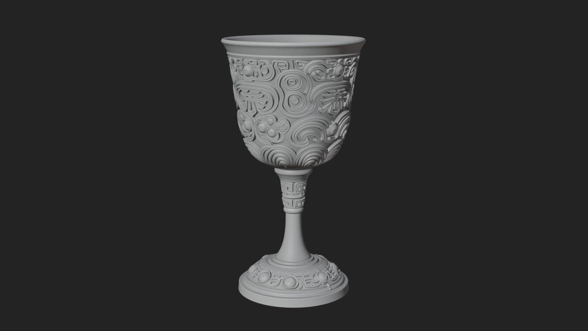 Gem Set Altar Chalice Model Design 8 3D Print Model 3D Model
