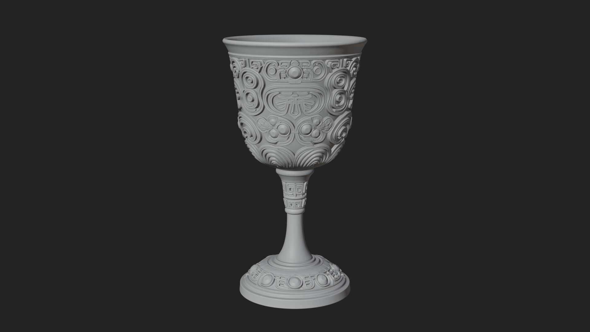 Gem Set Altar Chalice Model Design 8 3D Print Model 3D Model