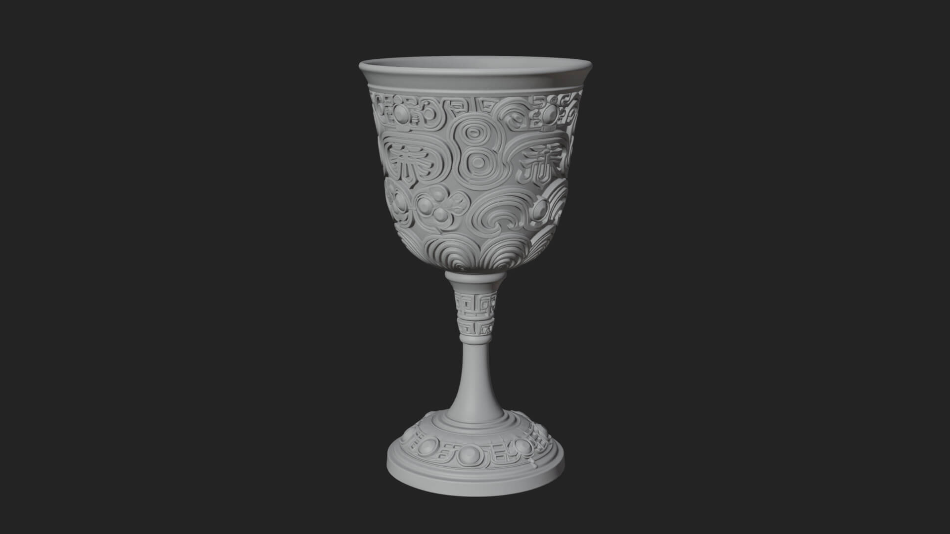 Gem Set Altar Chalice Model Design 8 3D Print Model 3D Model