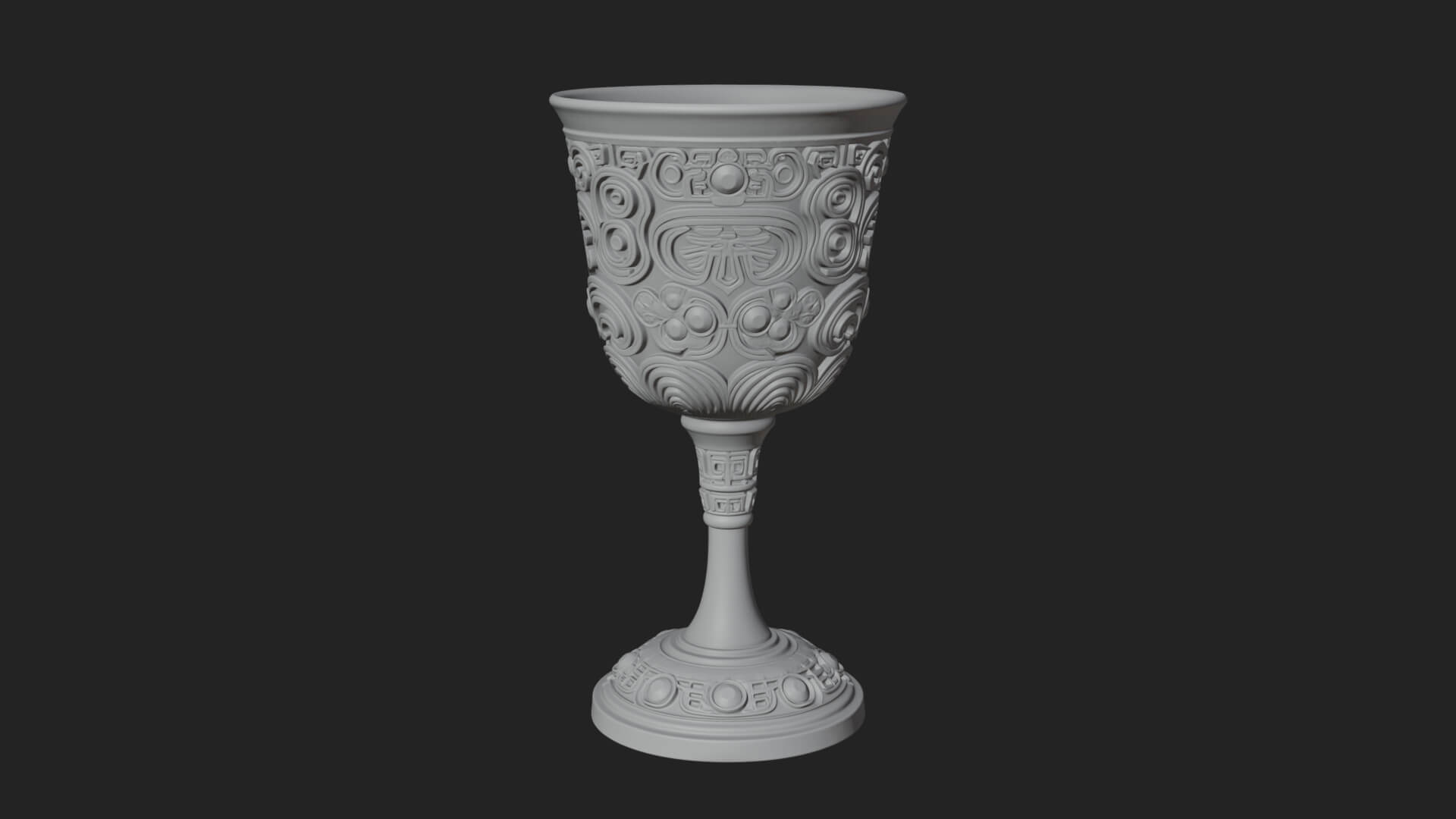 Gem Set Altar Chalice Model Design 8 3D Print Model 3D Model