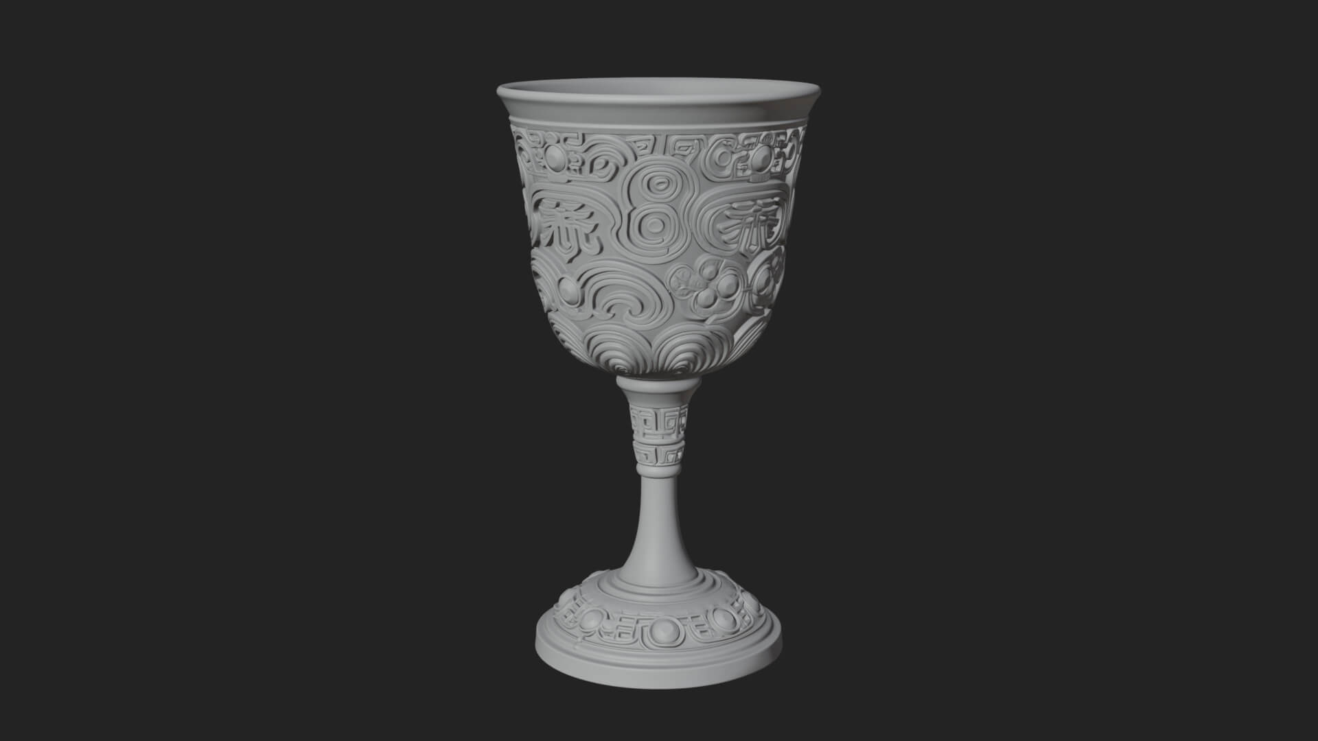 Gem Set Altar Chalice Model Design 8 3D Print Model 3D Model