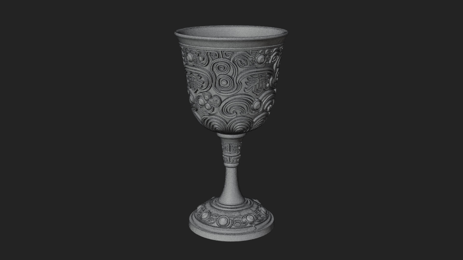 Gem Set Altar Chalice Model Design 8 3D Print Model 3D Model