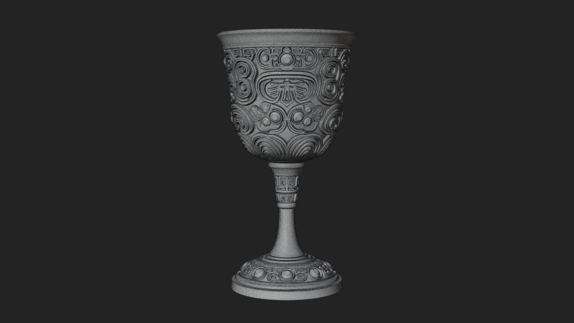 Gem Set Altar Chalice Model Design 8 3D Print Model 3D Model