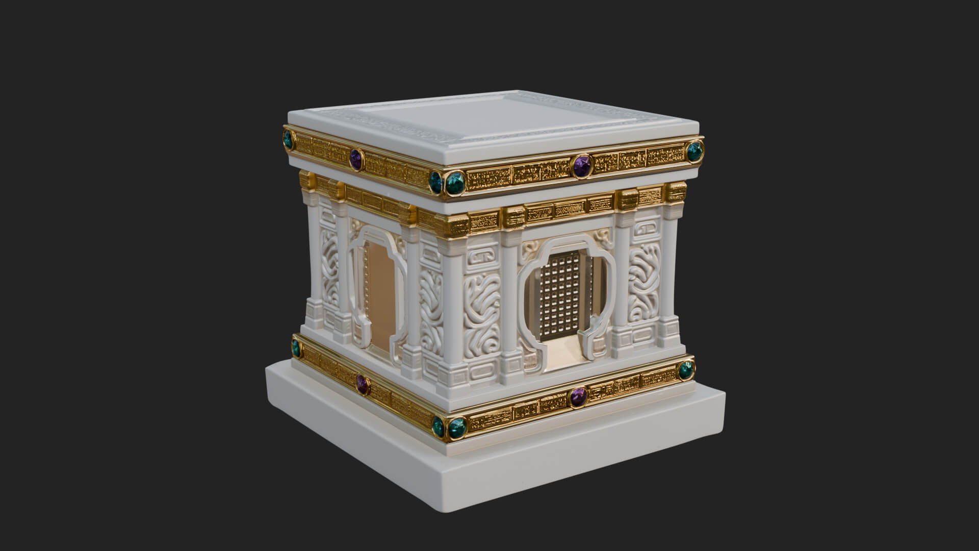 Gem Set Altar Tabernacle Model Design 1 3D Print Model 3D Model