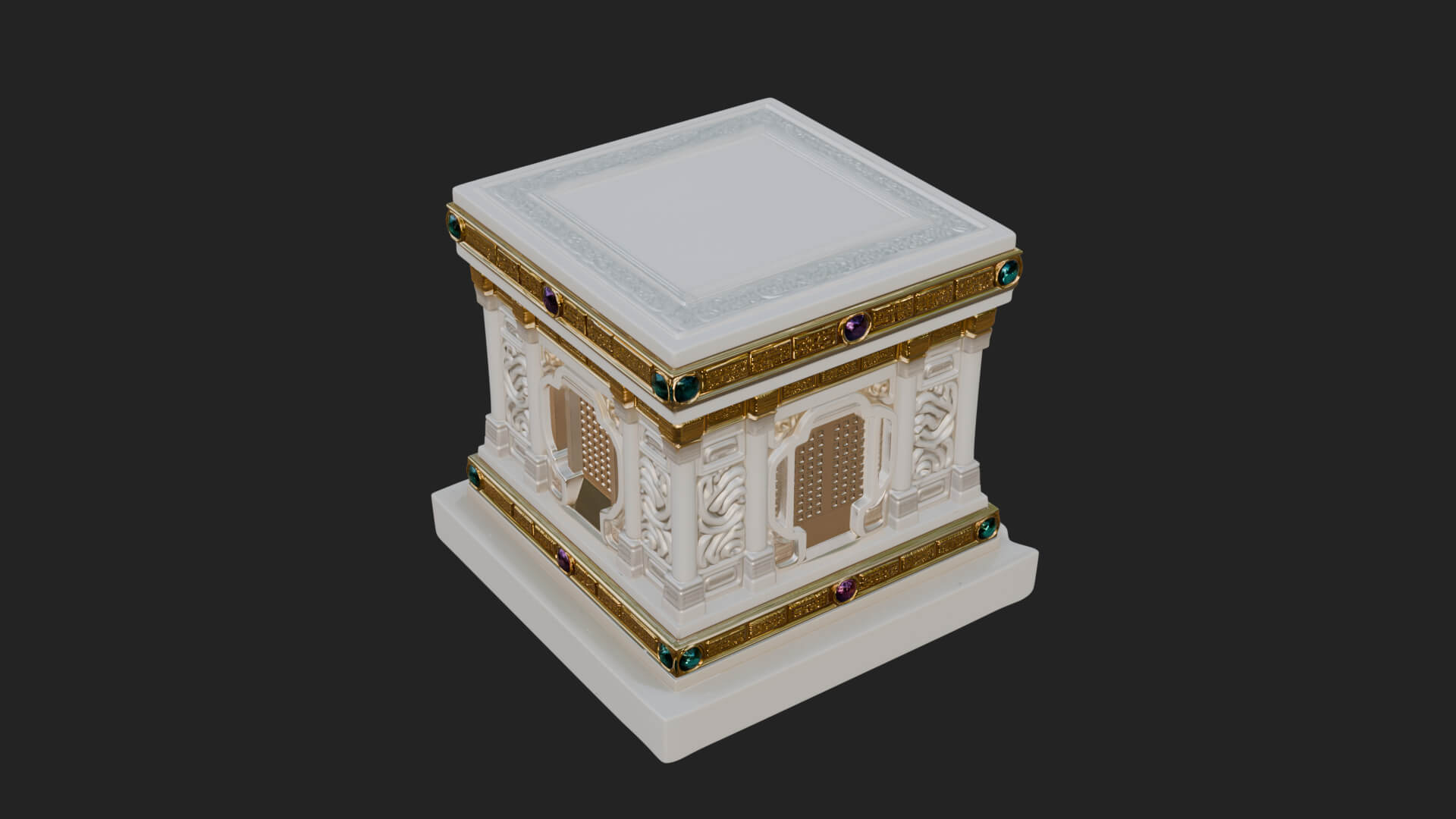 Gem Set Altar Tabernacle Model Design 1 3D Print Model 3D Model