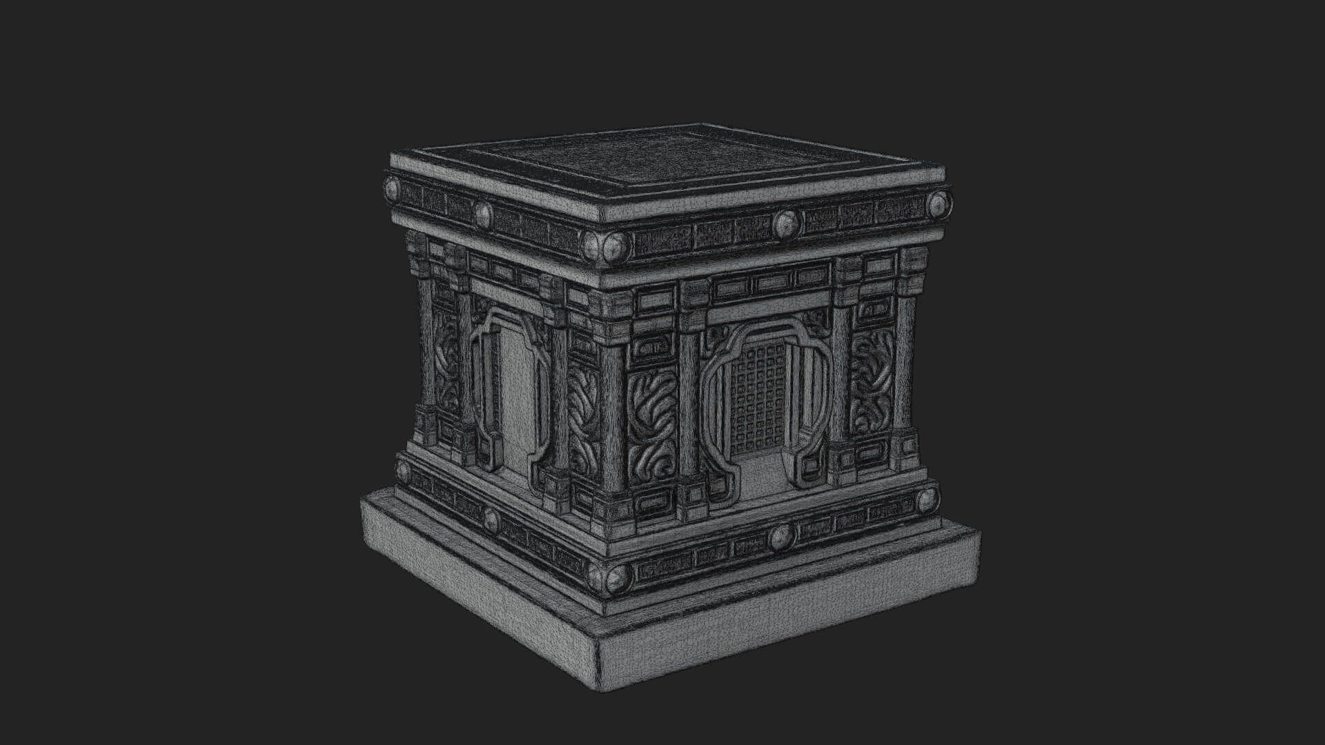 Gem Set Altar Tabernacle Model Design 1 3D Print Model 3D Model