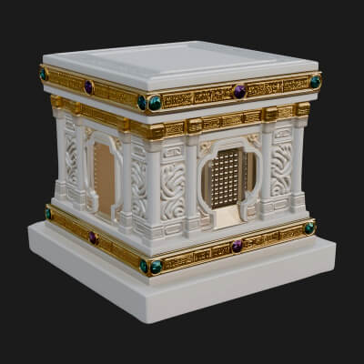 Gem Set Altar Tabernacle Model Design 1 3D Print Model