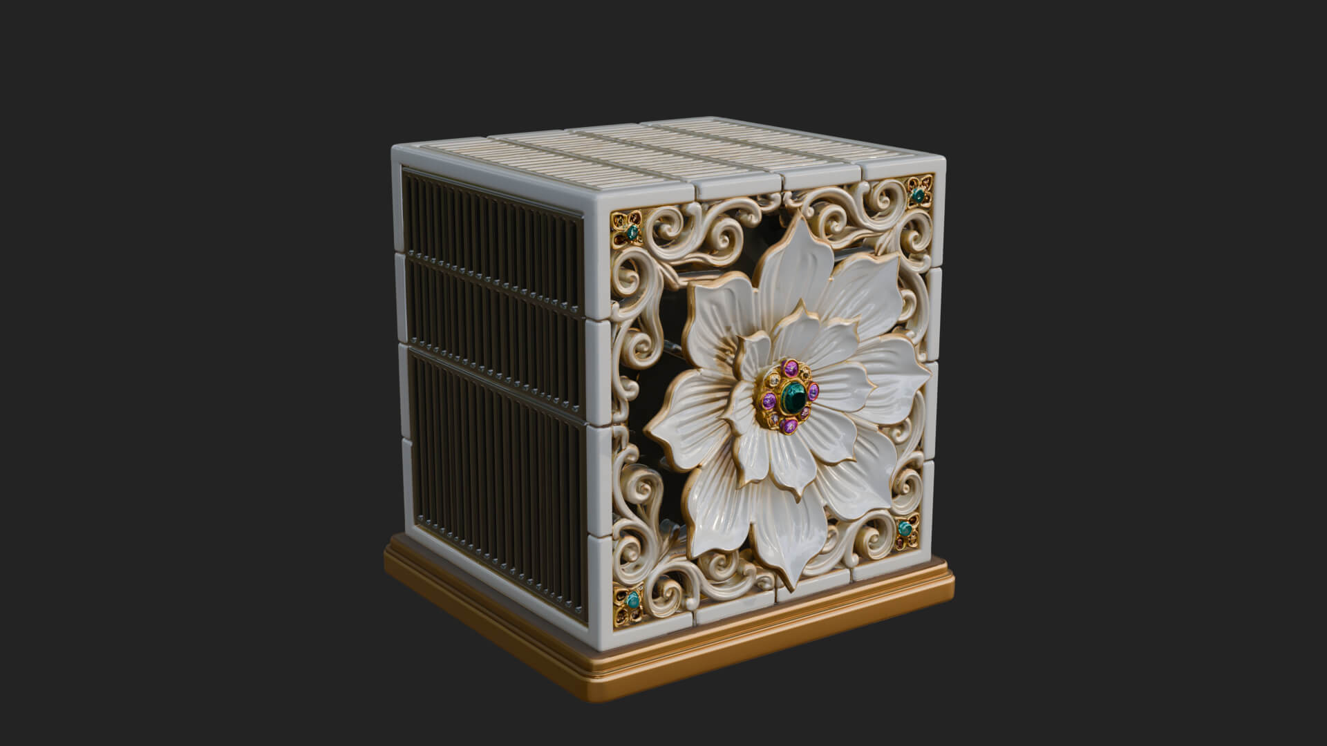 Gem Set Altar Tabernacle Model Design 2 3D Print Model 3D Model