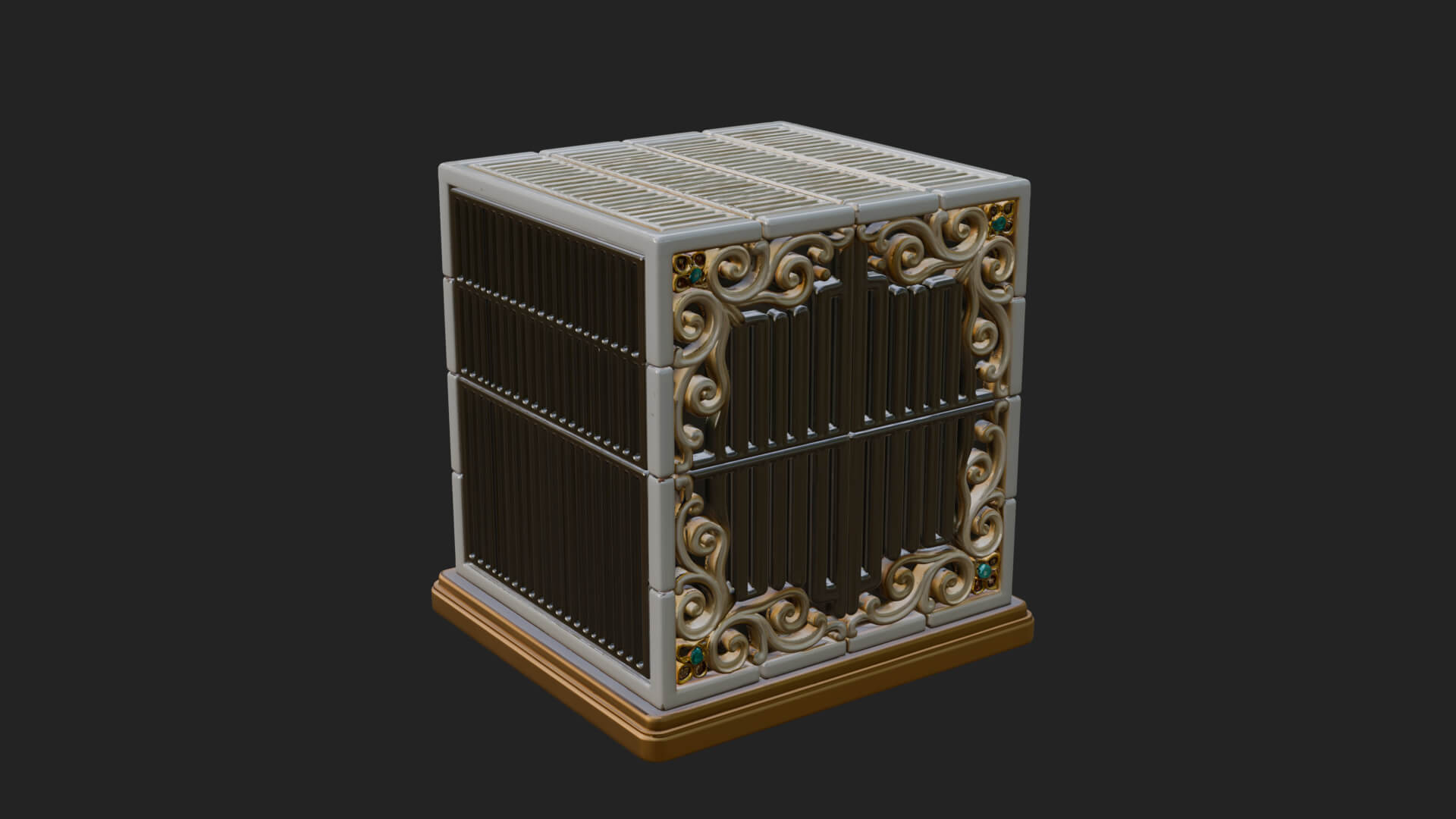 Gem Set Altar Tabernacle Model Design 2 3D Print Model 3D Model