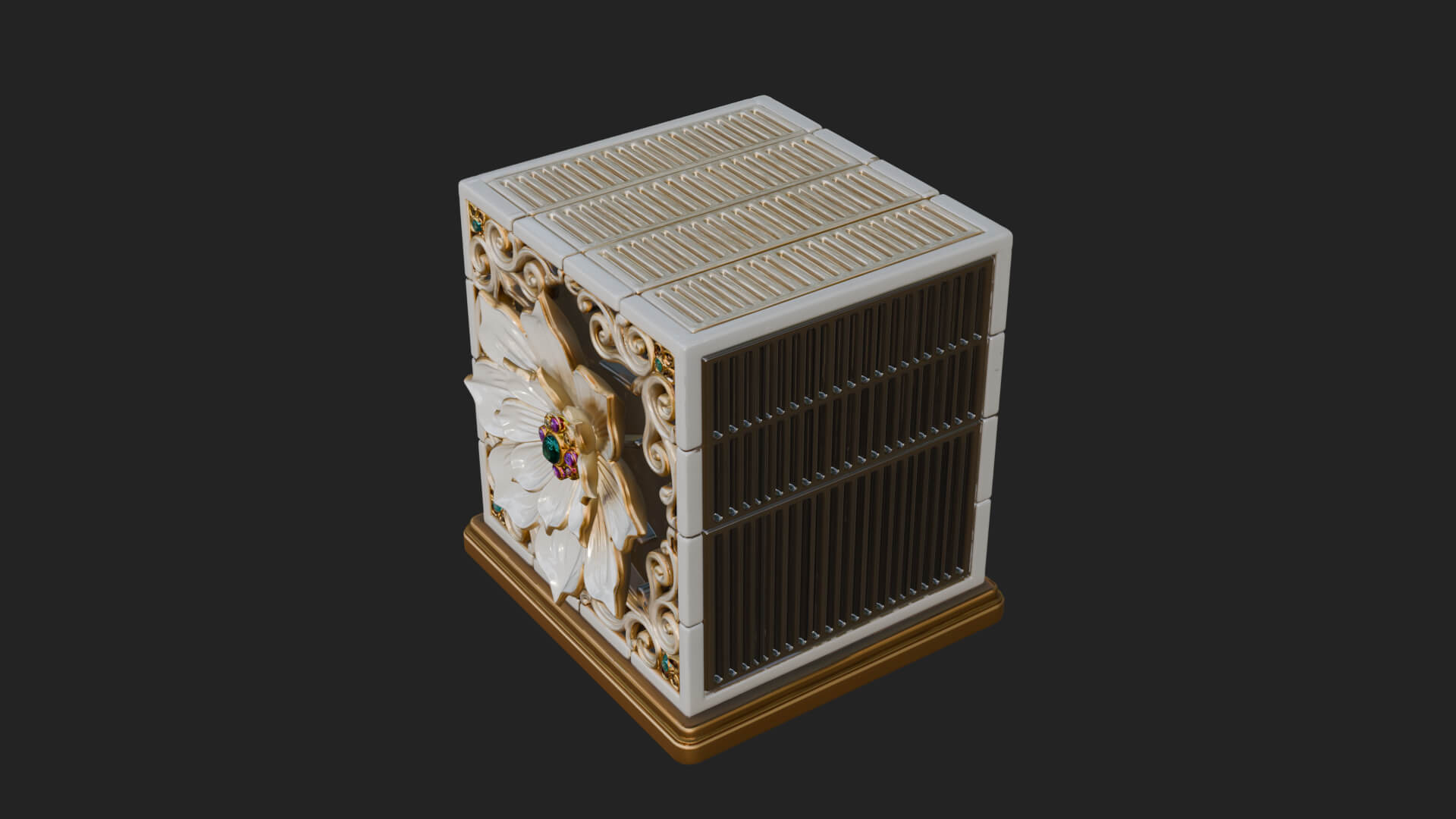 Gem Set Altar Tabernacle Model Design 2 3D Print Model 3D Model