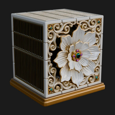 Gem Set Altar Tabernacle Model Design 2 3D Print Model