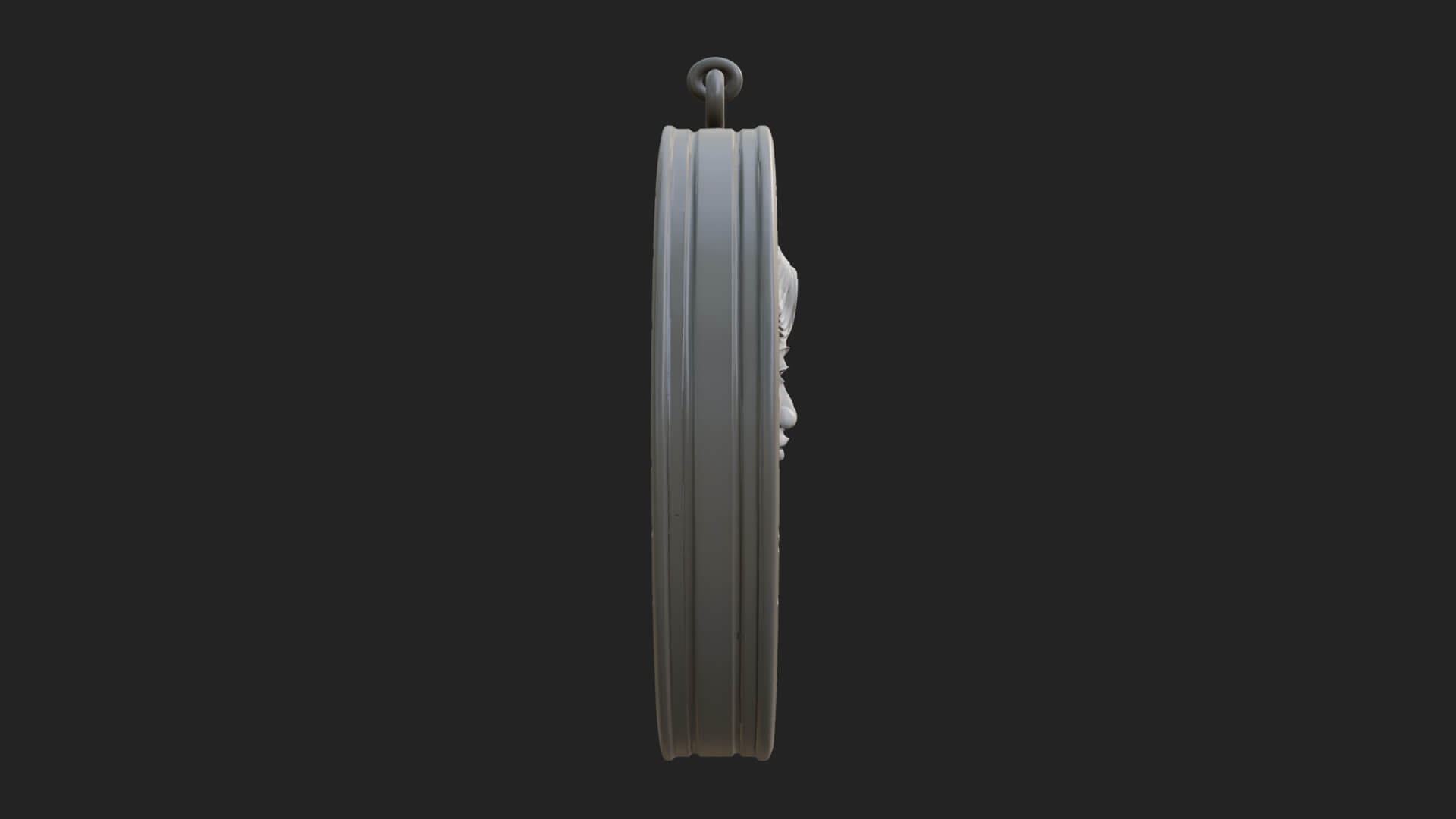 Gemini Zodiac Relief Medallion Pendant Design 5 3D Print Mod 3D Model