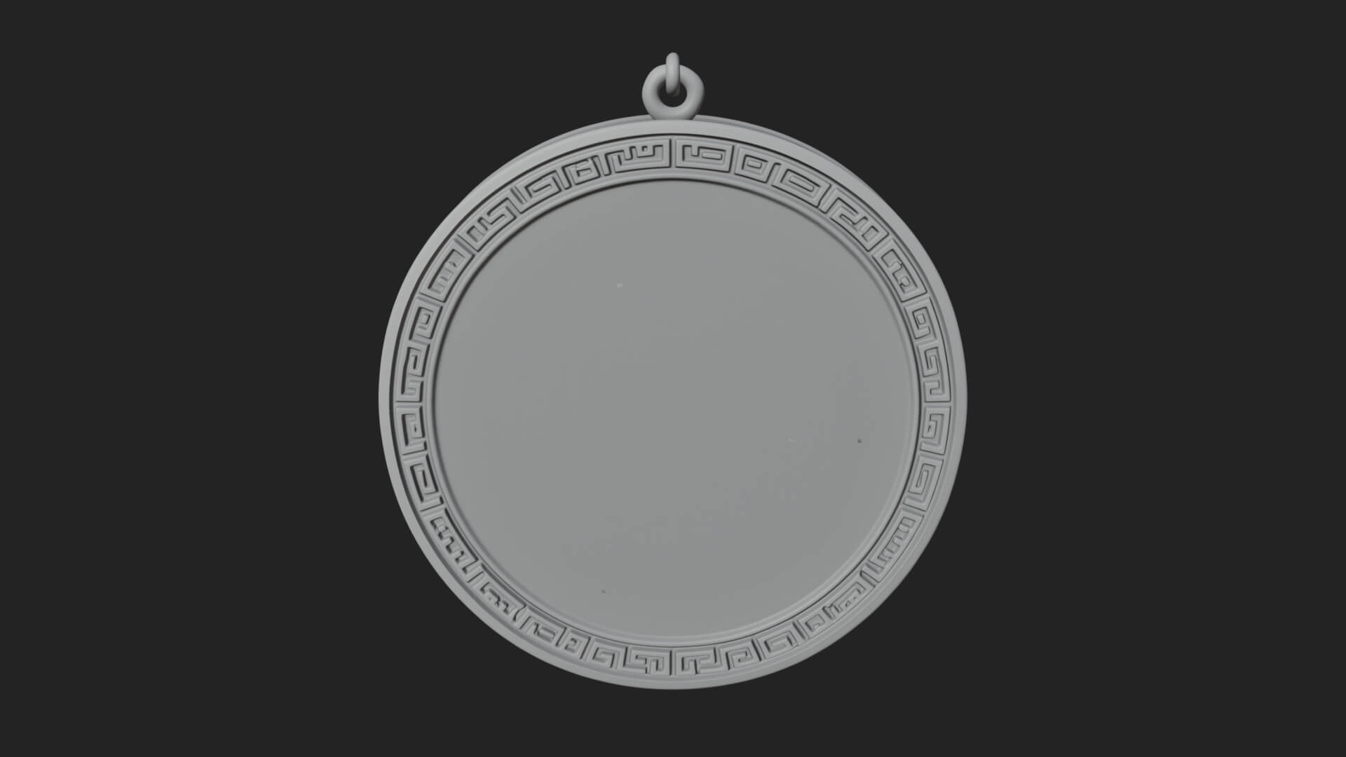 Gemini Zodiac Relief Medallion Pendant Design 5 3D Print Mod 3D Model