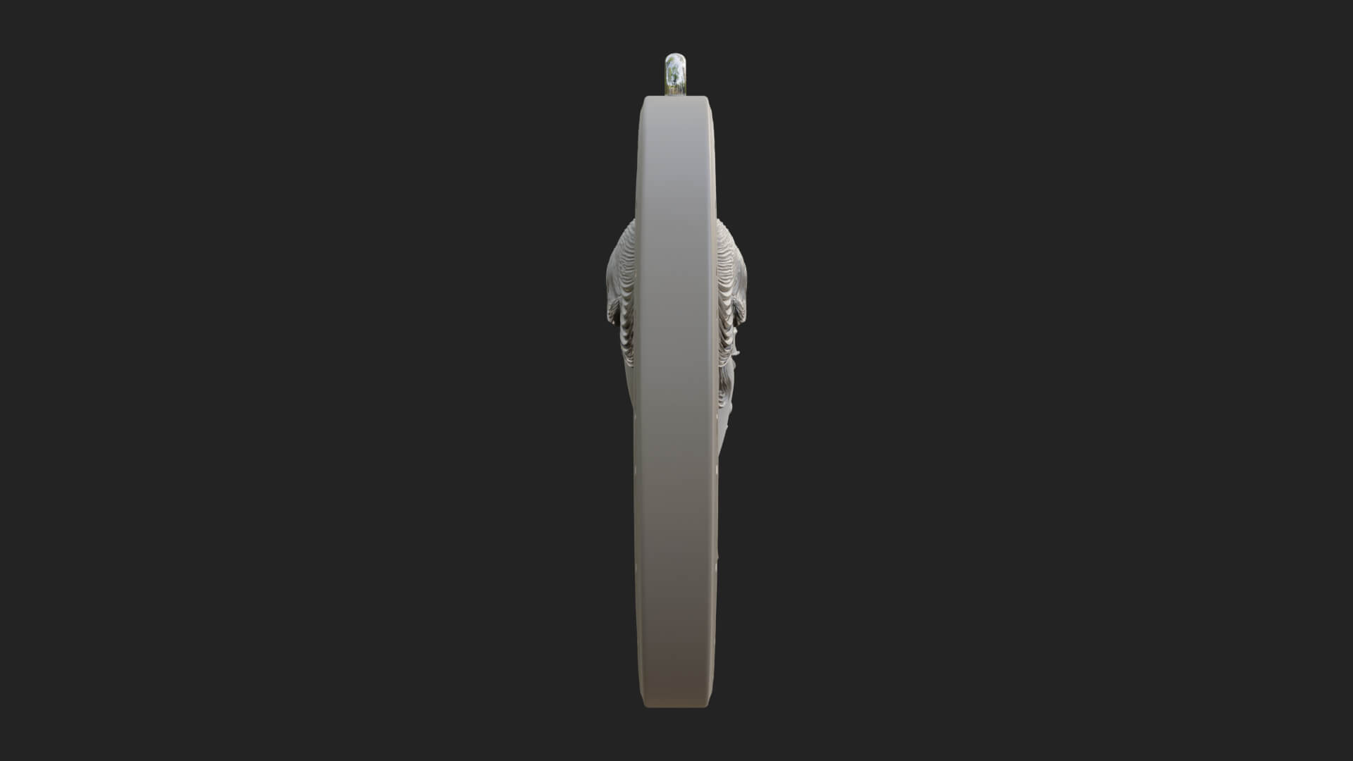 Gemini Zodiac Relief Medallion Pendant Design 6 3D Print Mod 3D Model