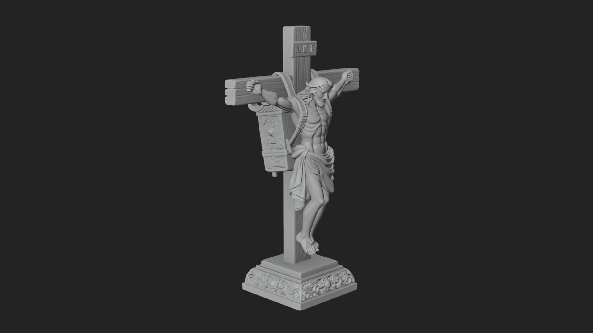 Gemmed Crucifix Cross Model Design 1 3D Print Model 3D Model