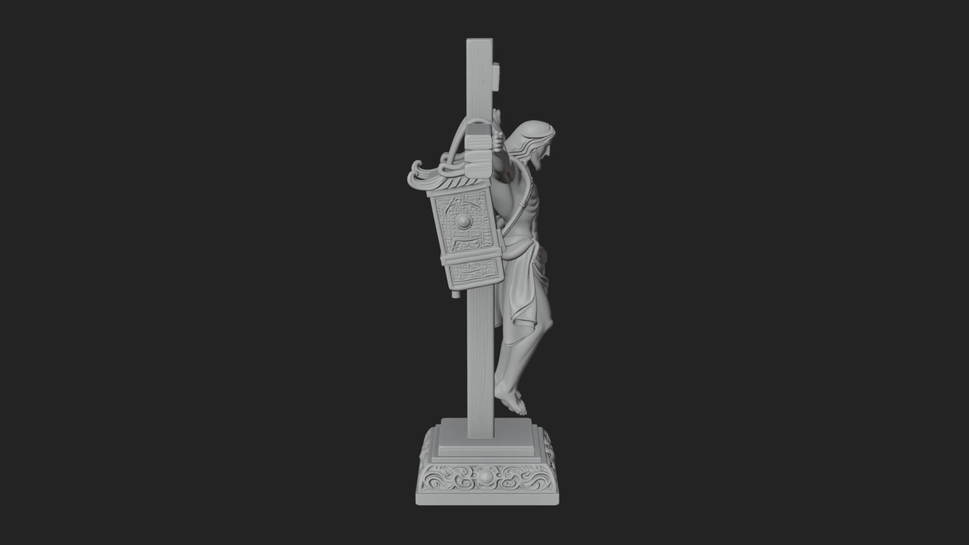 Gemmed Crucifix Cross Model Design 1 3D Print Model 3D Model