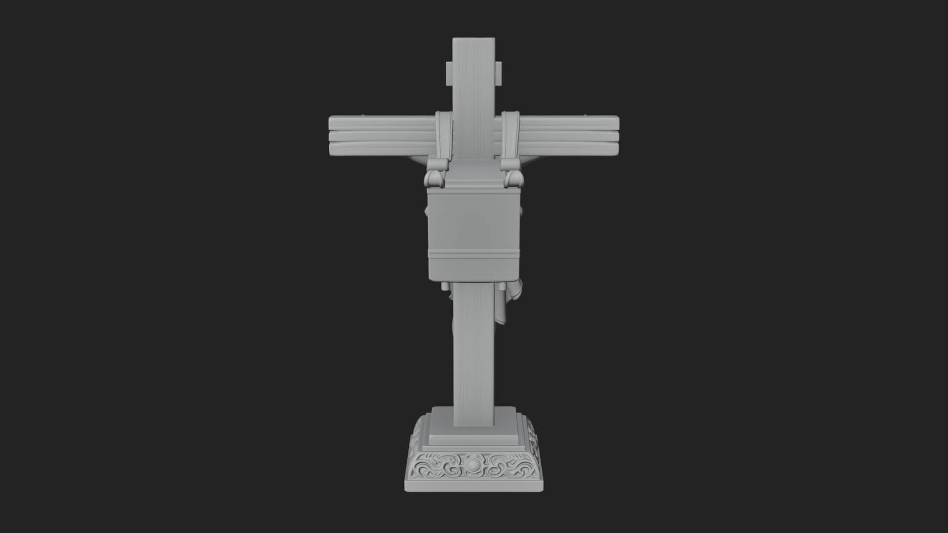 Gemmed Crucifix Cross Model Design 1 3D Print Model 3D Model