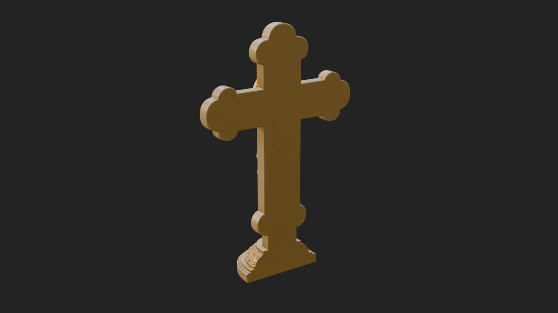 Gemmed Crucifix Cross Model Design 11 3D Print Model 3D Model