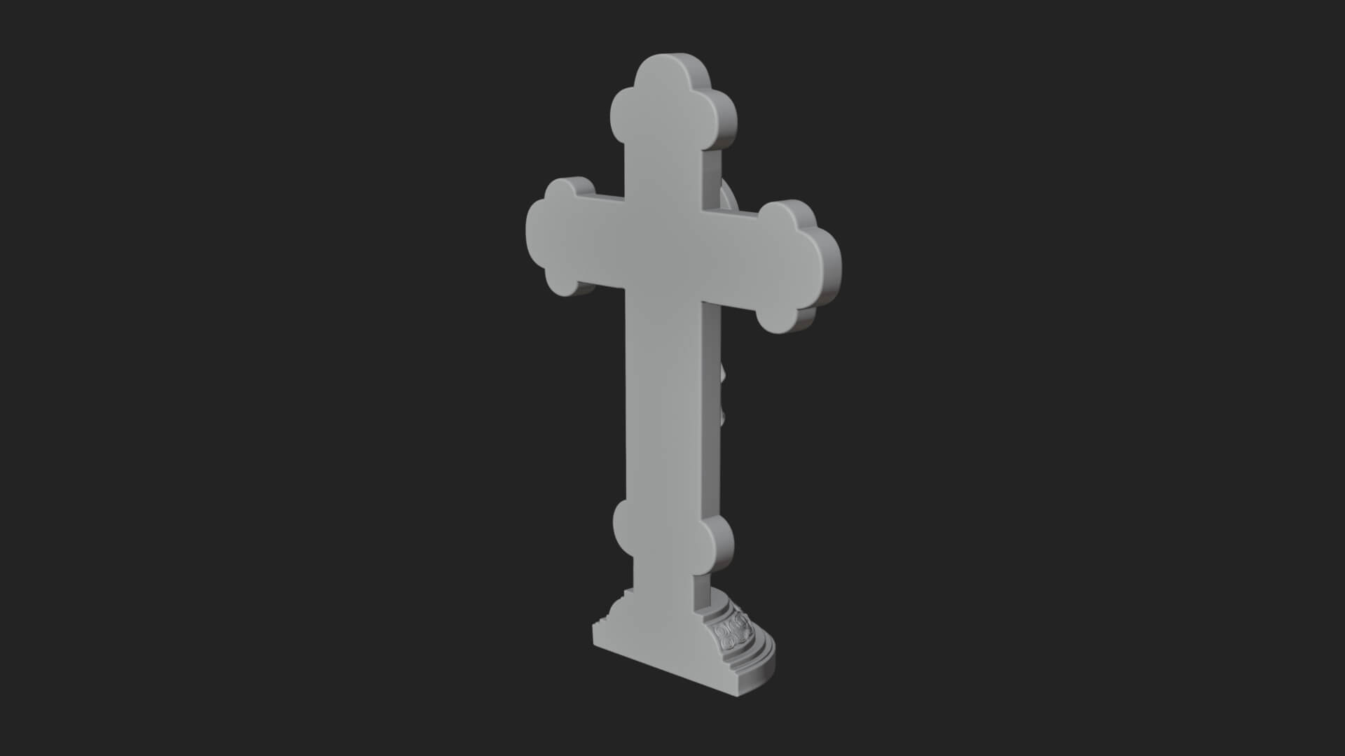 Gemmed Crucifix Cross Model Design 11 3D Print Model 3D Model