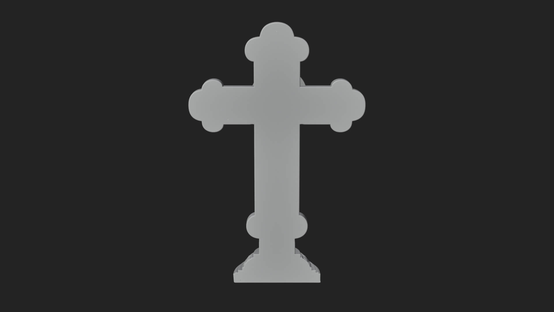 Gemmed Crucifix Cross Model Design 11 3D Print Model 3D Model