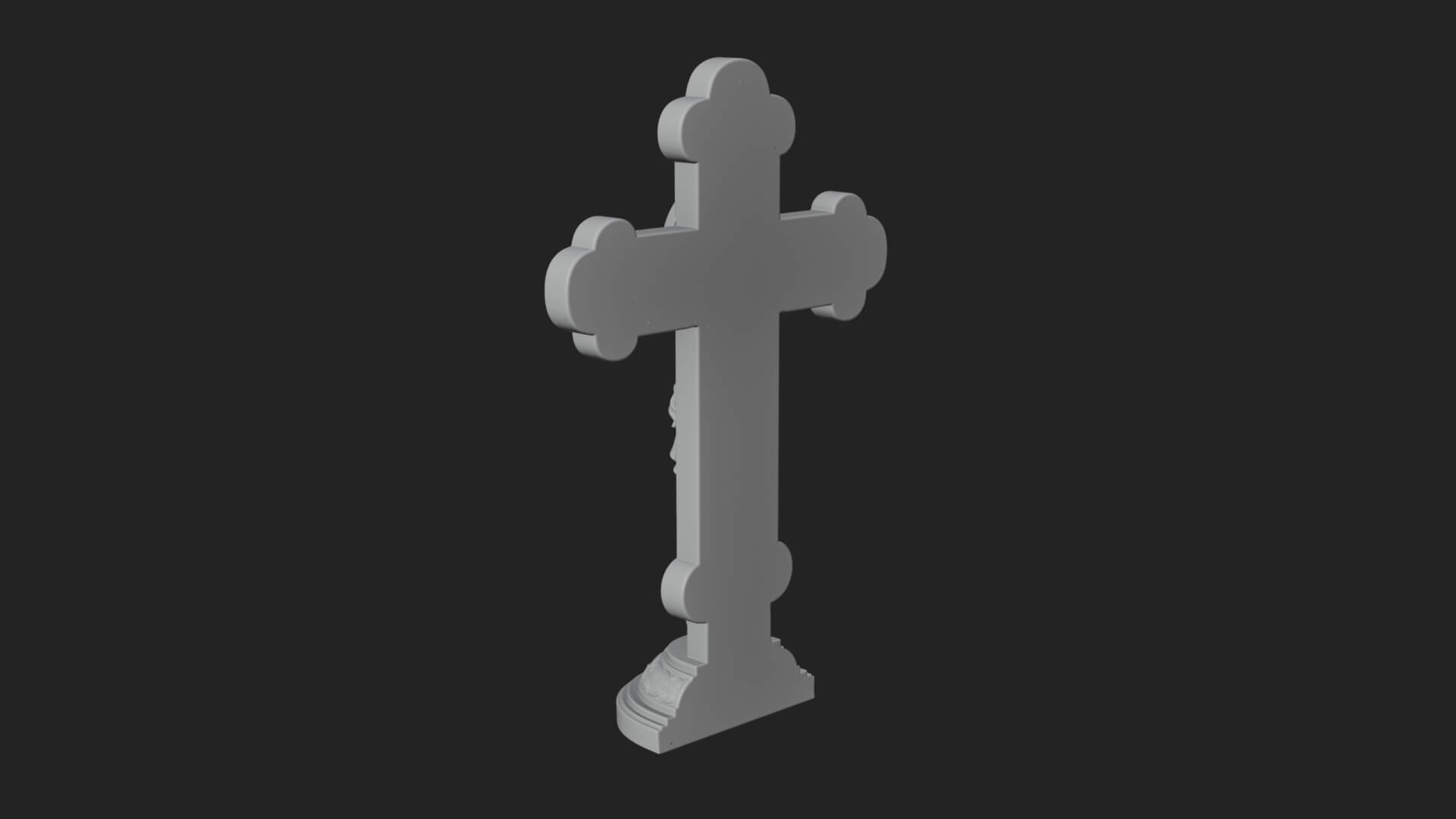 Gemmed Crucifix Cross Model Design 11 3D Print Model 3D Model