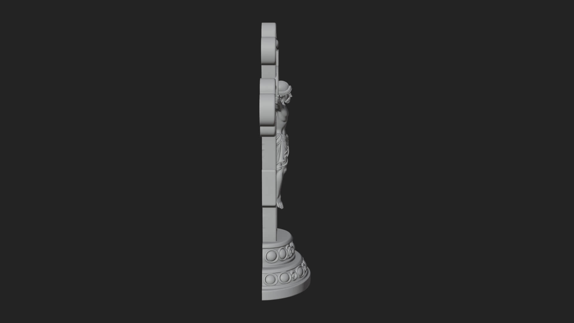 Gemmed Crucifix Cross Model Design 12 3D Print Model 3D Model