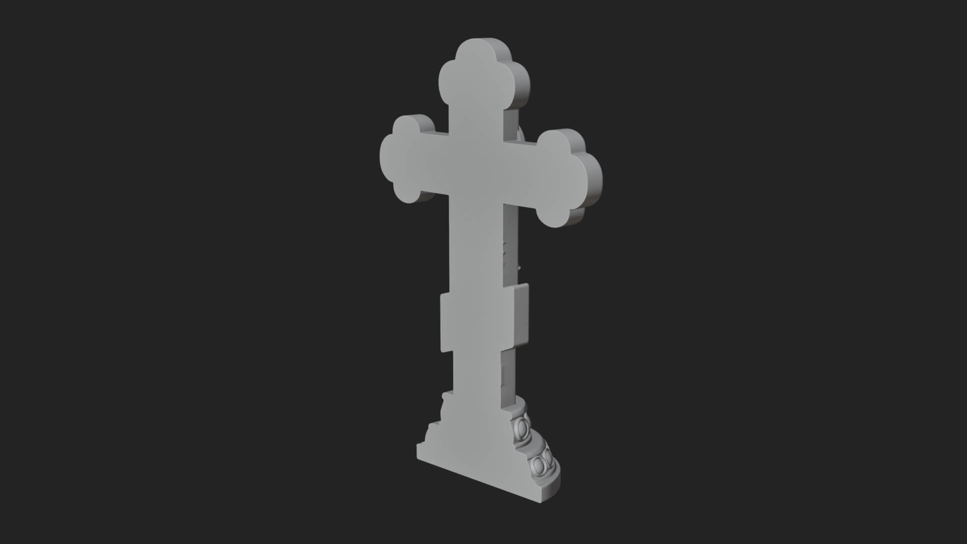 Gemmed Crucifix Cross Model Design 12 3D Print Model 3D Model