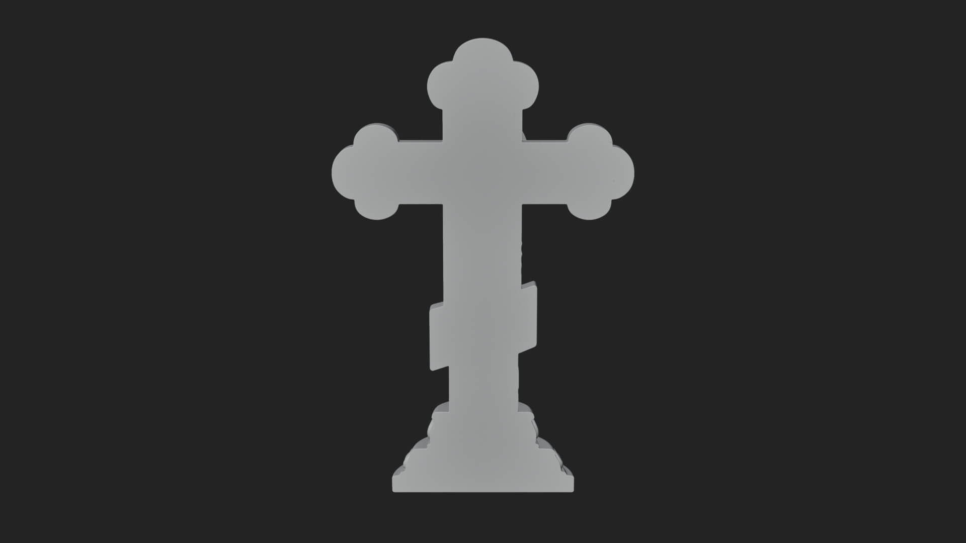 Gemmed Crucifix Cross Model Design 12 3D Print Model 3D Model